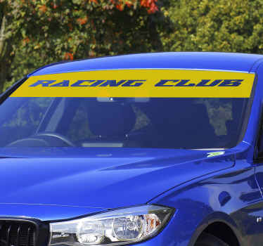 Autocolante para carros viseira solar monocolor personalizada - TenStickers
