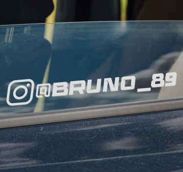 Autocolante para carros instagram racing - TenStickers