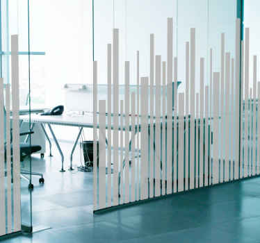 Autocolante decorativo de linhas verticais irregulares - TenStickers