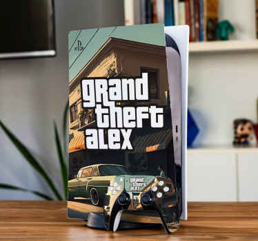 Autocolante de videojogos roubo de Carros Personalizados - TenStickers