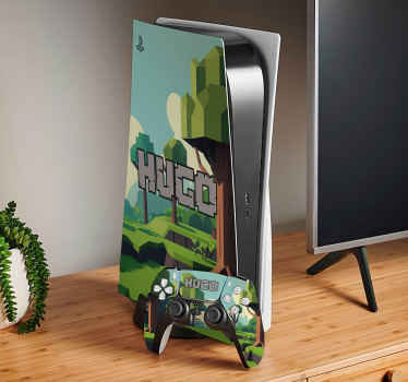 Autocolante de videojogos cubos de videogame personalizados - TenStickers