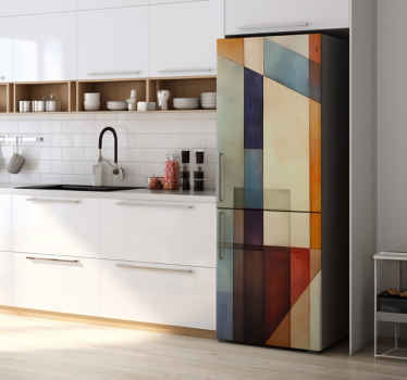 Autocolante para frigorífico abstrato geométrico - TenStickers