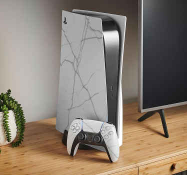 Autocolante Skin PS5 marmore branco - TenStickers