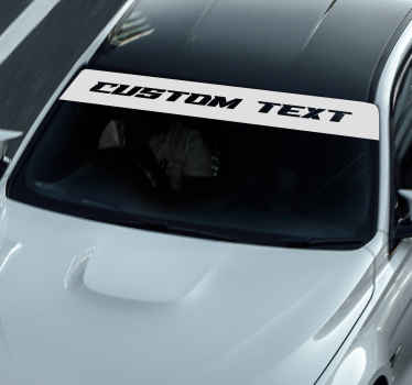 Autocolante para carros viseira solar monocolor personalizada - TenStickers
