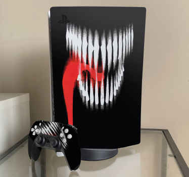 Autocolante Skin PS5 pele de boca de monstro - TenStickers