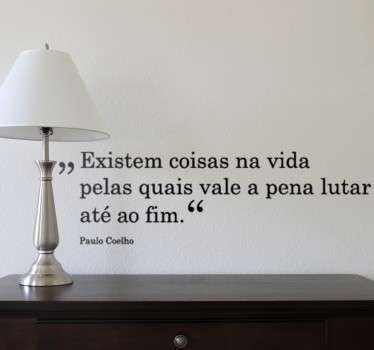 Vinil decorativo lutar até ao fim. - TenStickers