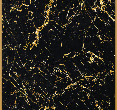 papel de parede mármore Textura de mármore preto e dourado - TenStickers