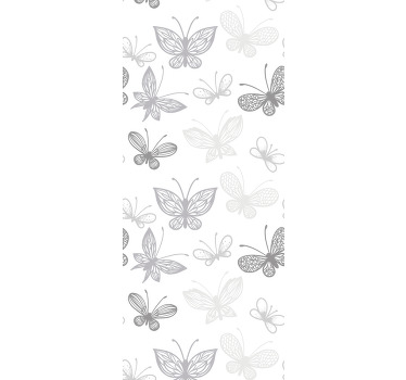papel de parede casa de banho Padrão de pequena borboleta - TenStickers
