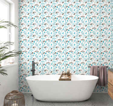 Papel de parede para casa de banho com coelhos - TenStickers