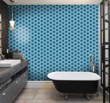 Papel de parede para casa de banho Azulejos - TenStickers