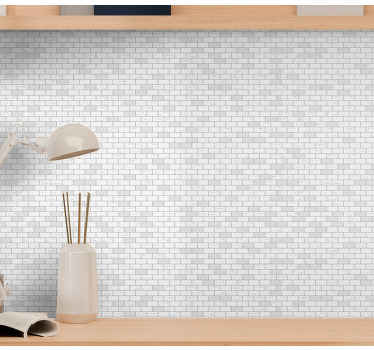 papel de parede tijolo Padrão de tijolo elegante - TenStickers