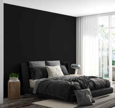 papel de parede preto Preto - TenStickers