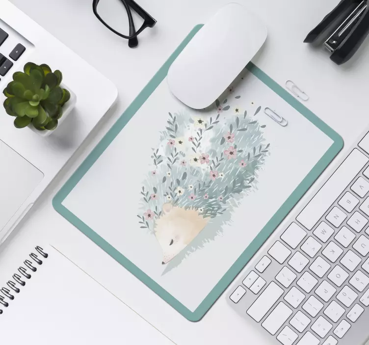 tapete de rato ouriço arte porco-espinho - TenStickers