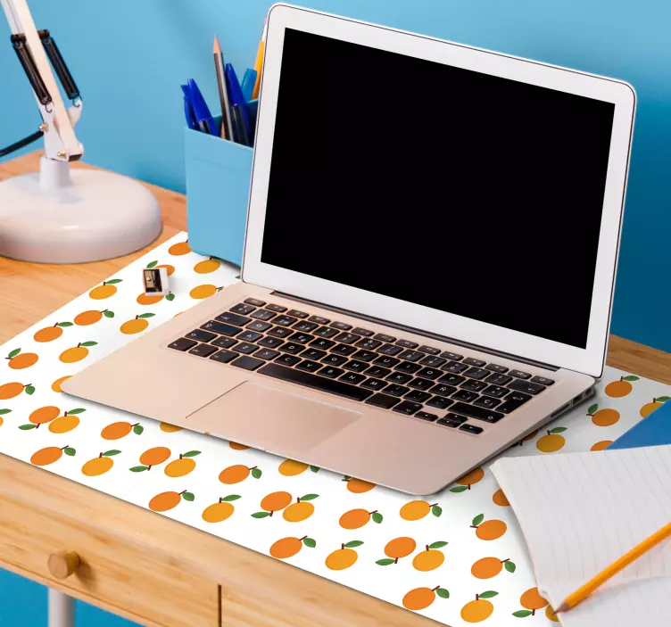 Mouse pad com texturas e padrões delícia de fruta laranja - TenStickers