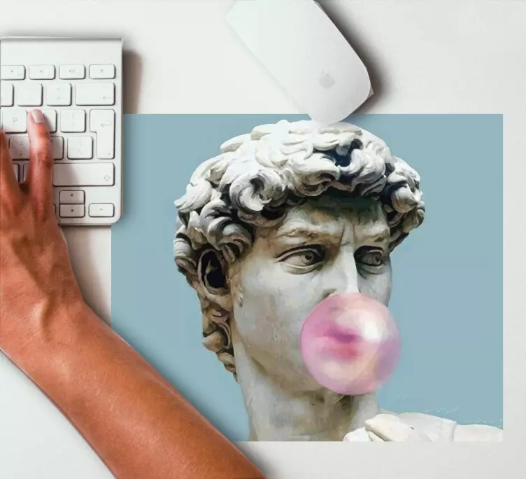 Mouse pad originais escultura de mármore borbulhante - TenStickers