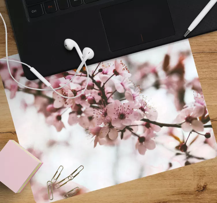 Mouse pad originais ramo de flor delicada - TenStickers