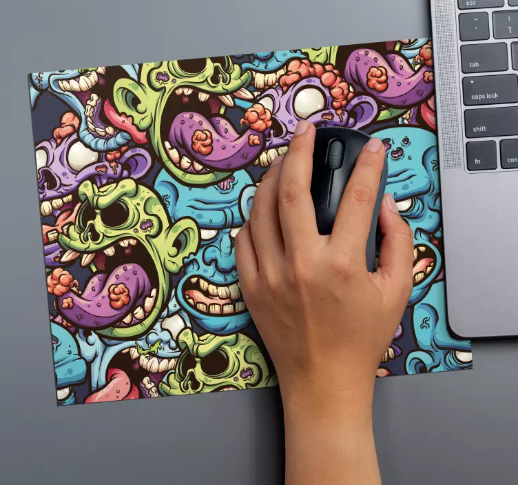 Tapete de rato de gaming Zombis - TenStickers