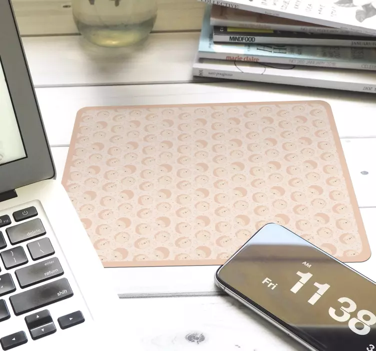 Tapete de rato ouriço com padrão de porco-espinho - TenStickers