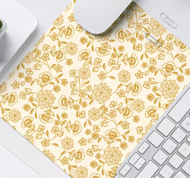 Tapetes de rato Rebanho floral paisley - TenStickers