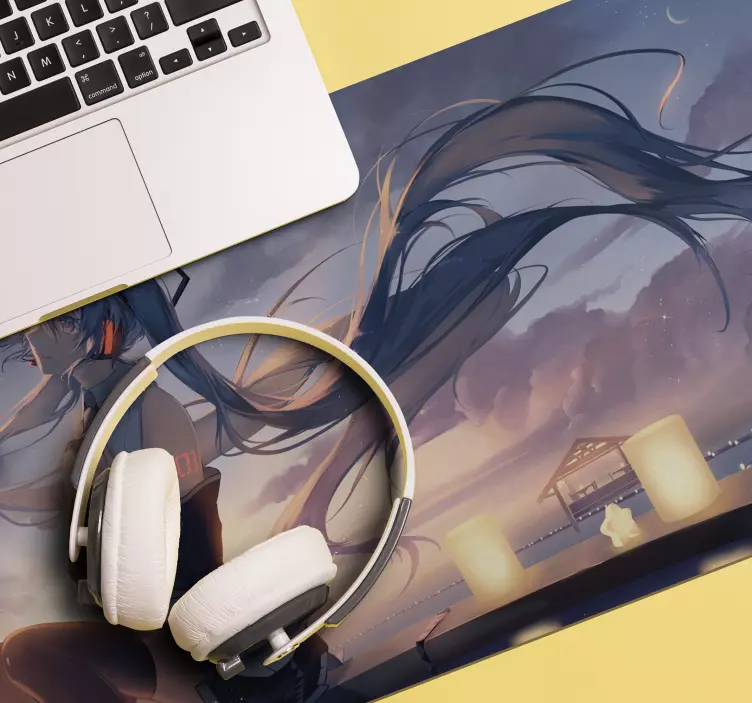 Tapetes de rato de anime Garota gamer de anime - TenStickers