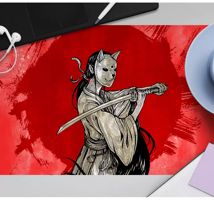 Tapetes de rato de anime Samurai de anime - TenStickers