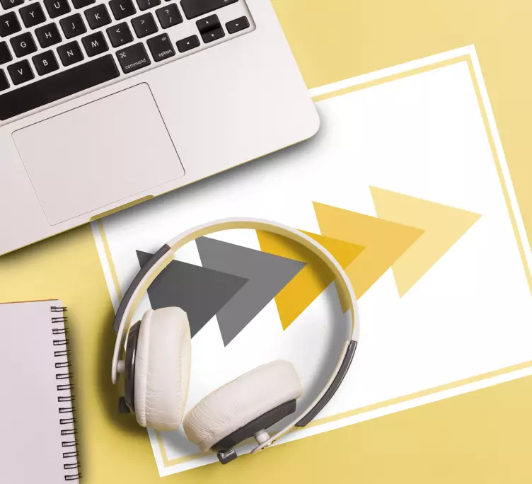 Tapetes de rato originais Apontando setas arte abstrata - TenStickers