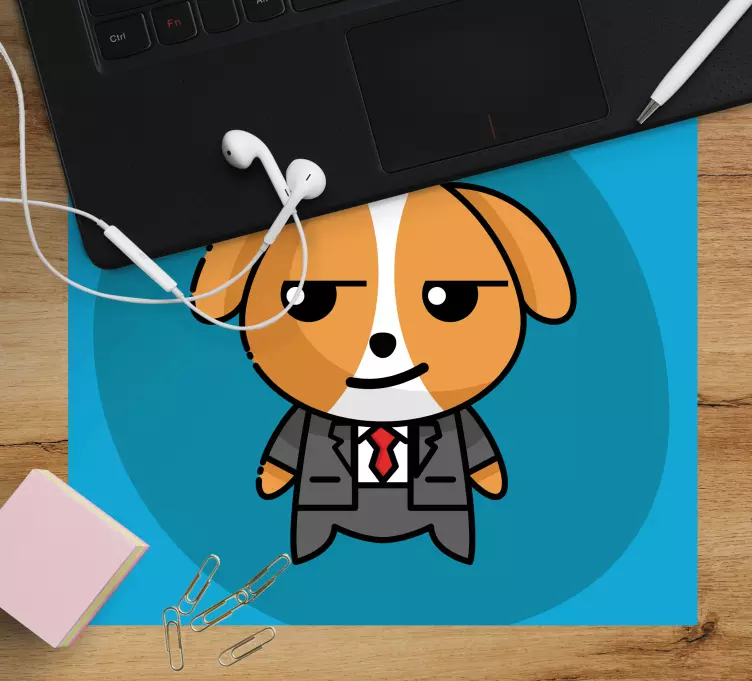 Tapetes de rato originais cão de negócios - TenStickers
