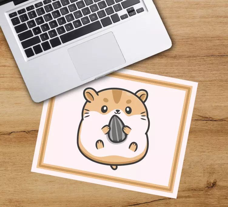 Tapetes de rato originais Desenho de hamster fofo - TenStickers