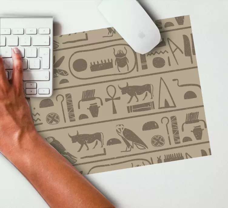 Tapetes de rato originais Hieróglifos egípcios - TenStickers