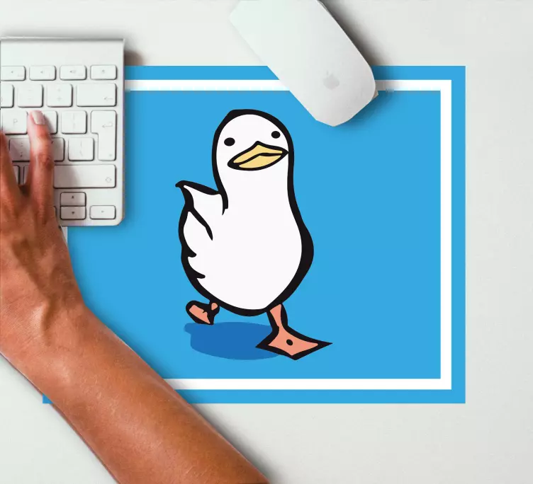 Tapetes de rato originais Pato andando presunçoso - TenStickers