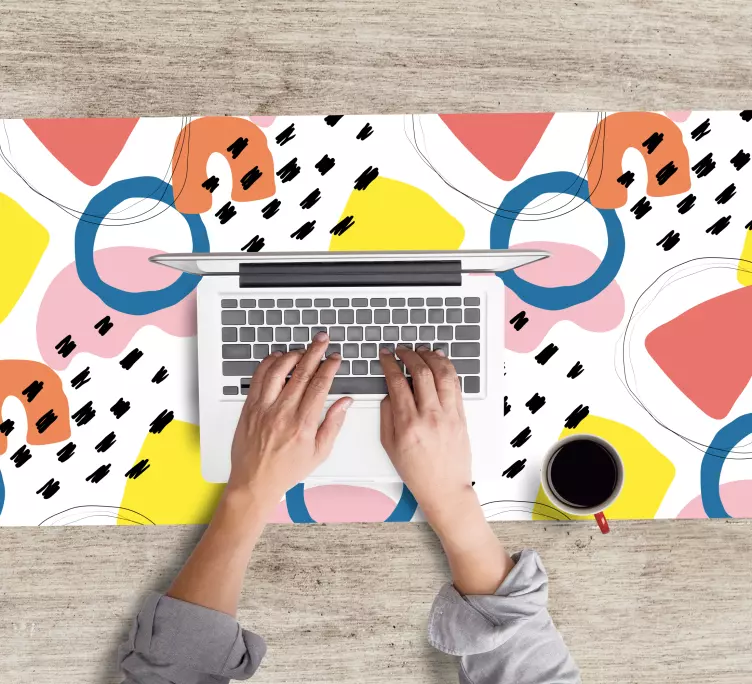 Tapetes de rato originais Pintura arte padrão geométrico - TenStickers