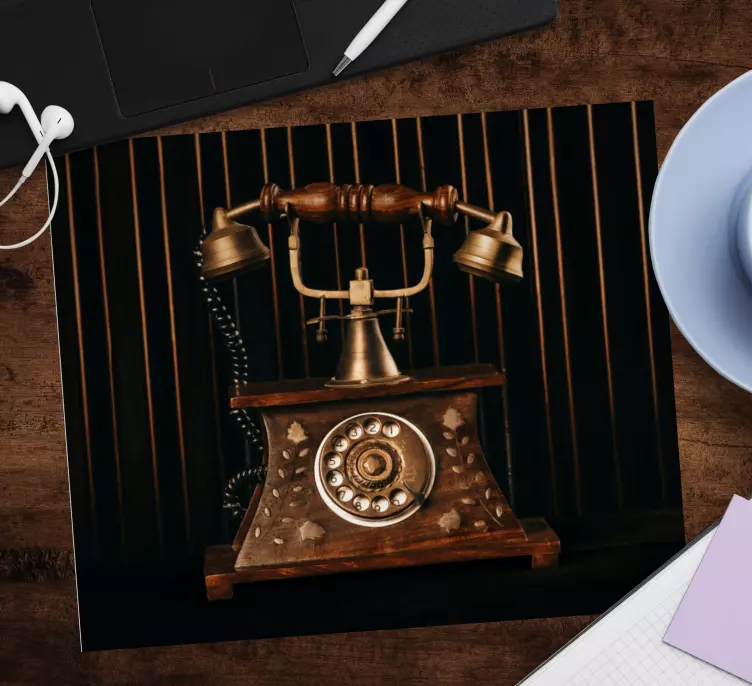 Tapetes de rato originais Telefone antigo vintage - TenStickers