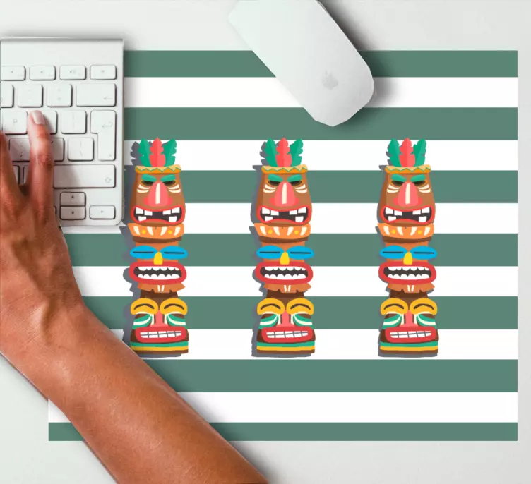 Tapetes de rato originais Totens tradicionais - TenStickers