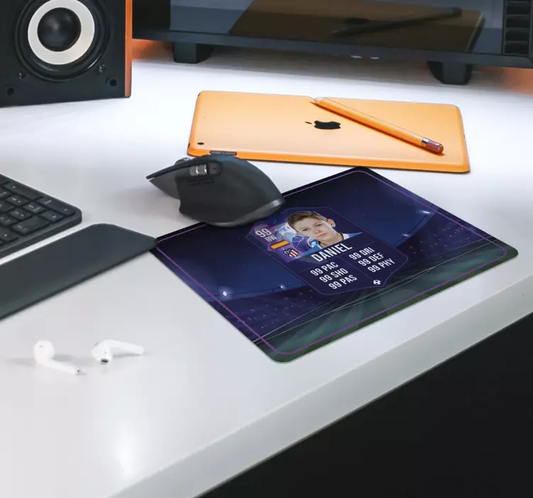 Tapetes de rato de gaming cartão de jogador de futebol - TenStickers