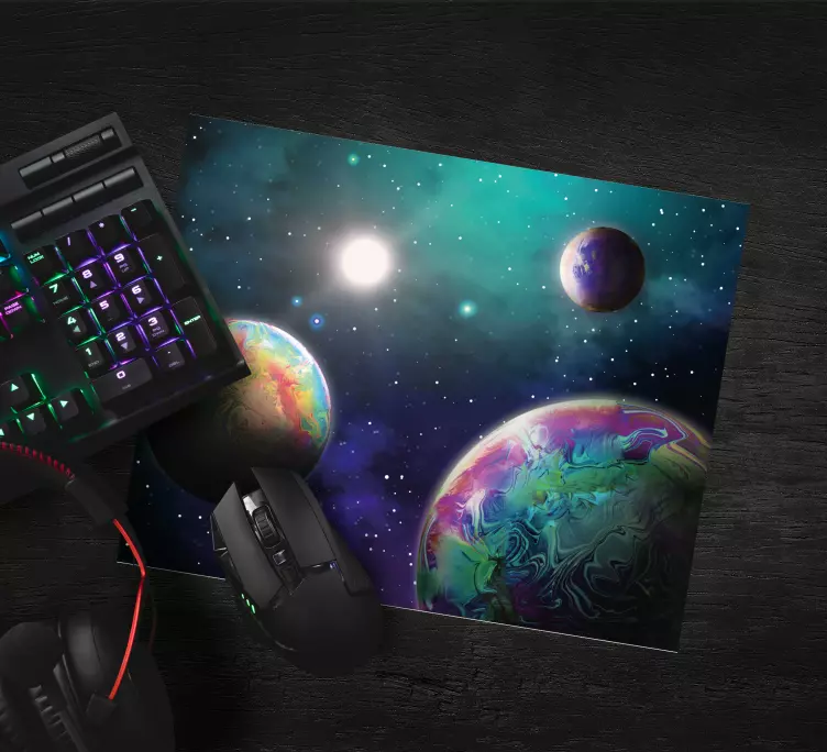 Vários planetas mais mousepads - TenStickers