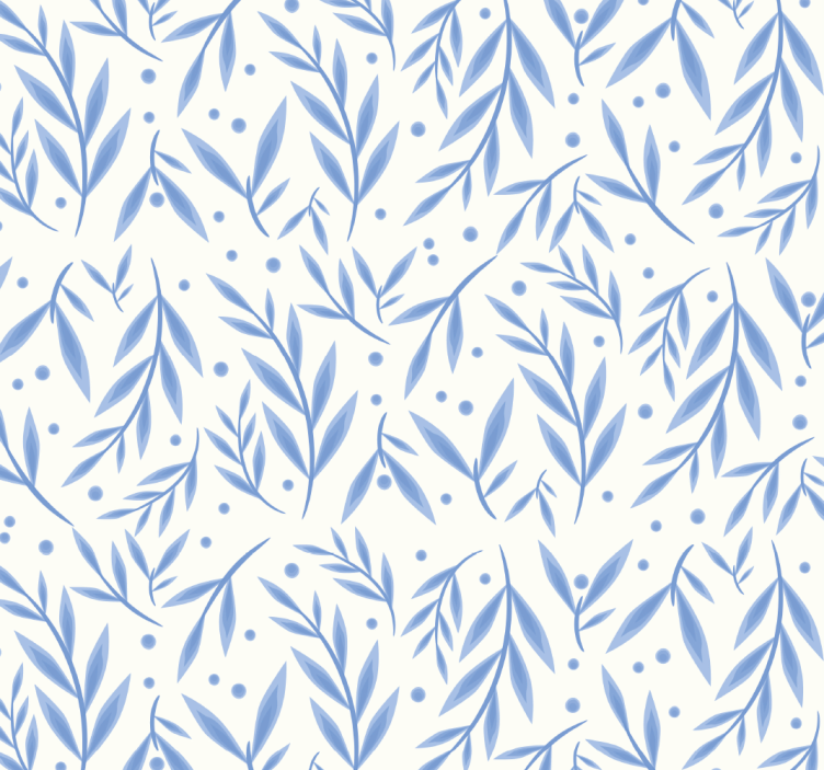 Estore de rolo casa de banho padrão azul e branco - TenStickers