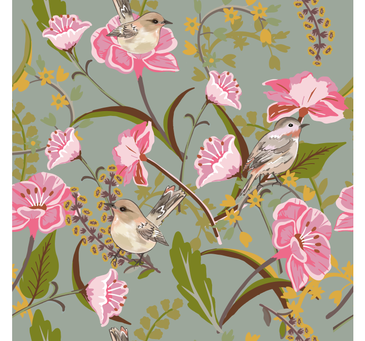 Estore de rolo para cozinha flores - TenStickers