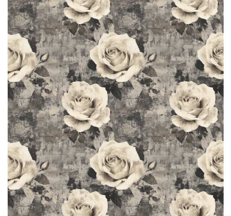 Estore de rolo para cozinha flores de marmur - TenStickers