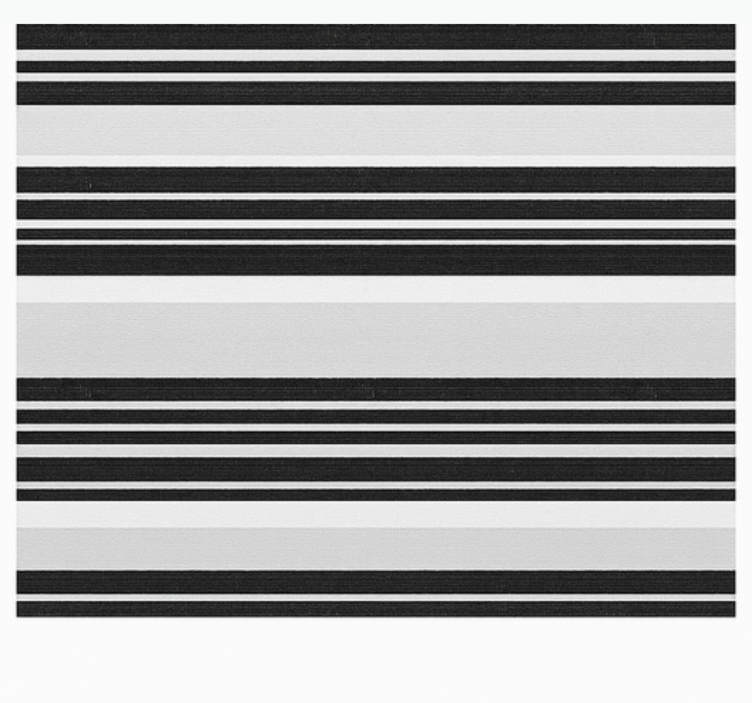 Estore de rolo casa de banho righe bianco nero - TenStickers