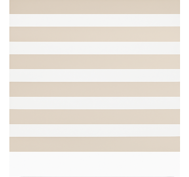 Estores de rolo clássicos creme e branco horizontal - TenStickers