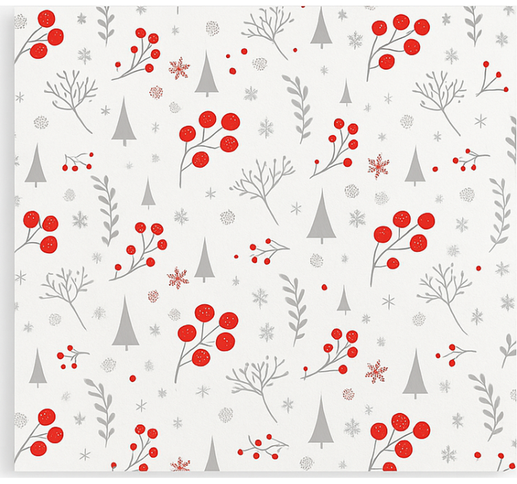 Estore de rolo para sala padrão de natal vintage - TenStickers