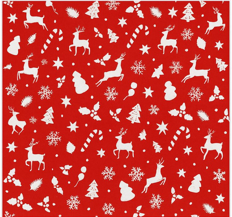 Estore de rolo para sala padrão de papai noel pastel - TenStickers