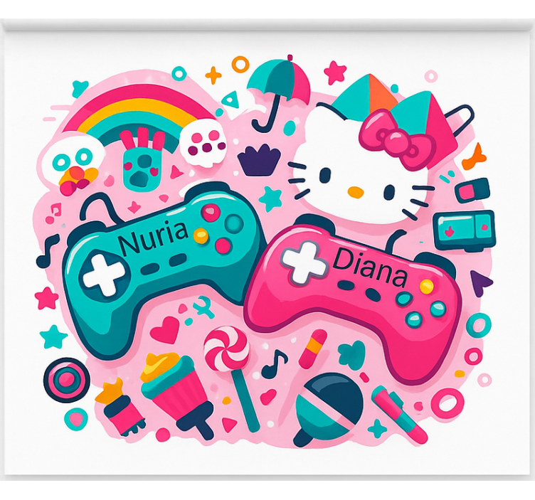 Estore de rolo frikis controladores de gatinho personalizados - TenStickers