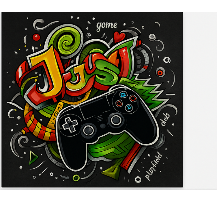 Estore de rolo frikis grafite apenas controle de jogo - TenStickers