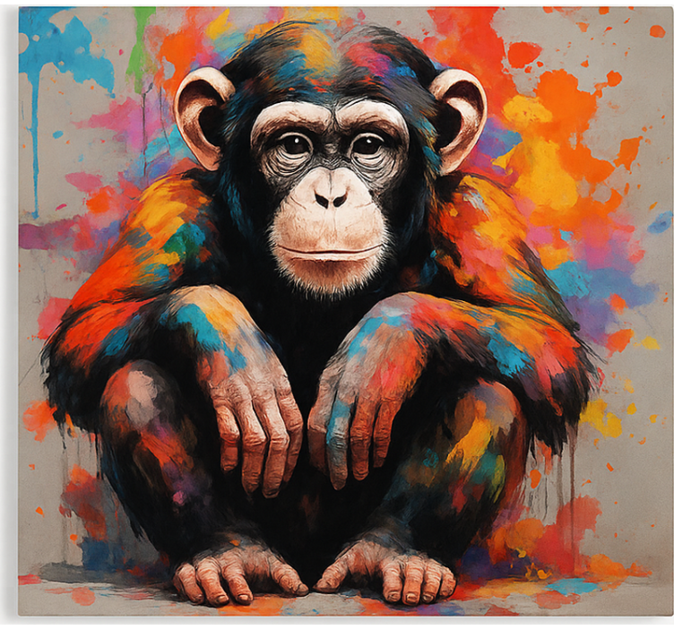Estore de rolo juvenil macaco com cores - TenStickers