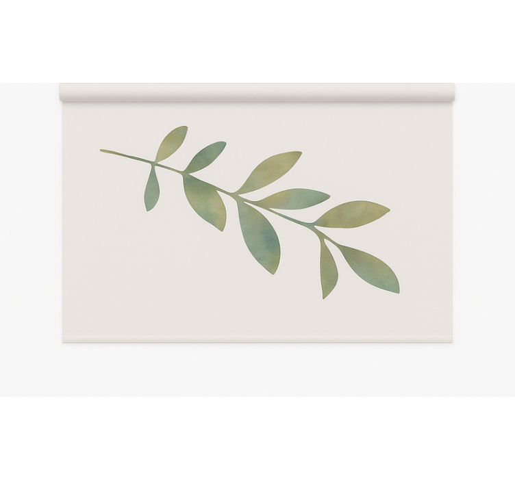 Estore de rolo empresa folha grande - TenStickers