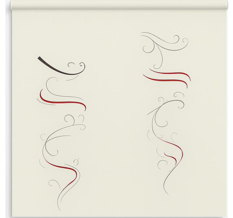 Estore de rolo nórdico espiral floral multicolorido - TenStickers