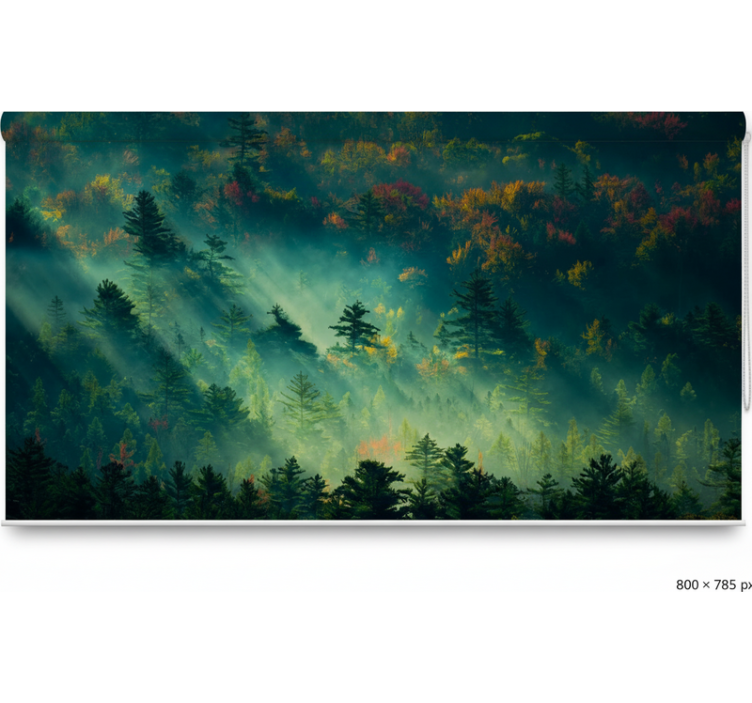 Estores de rolo de árvores floresta sombria - TenStickers