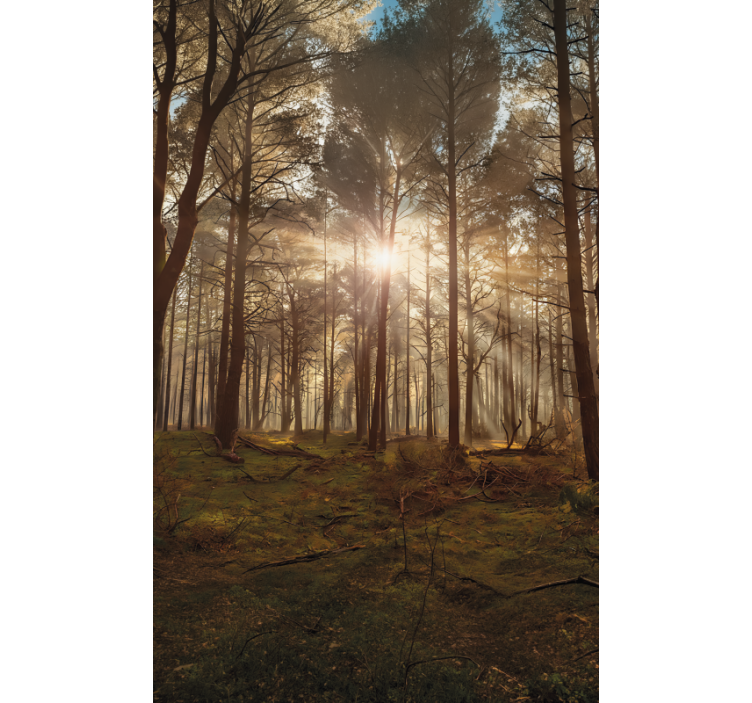 Estores de rolo de árvores lounge da vida selvagem dourada - TenStickers