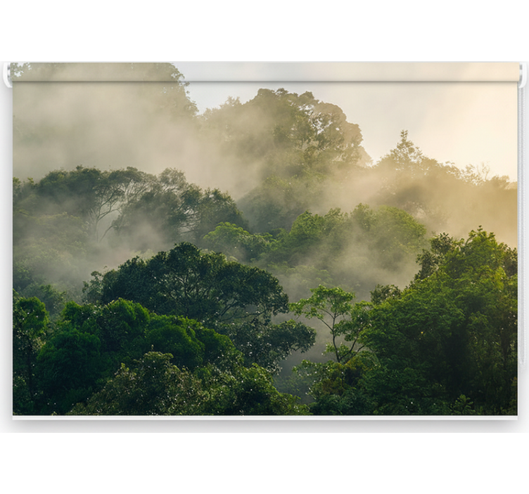 Estores de rolo de árvores cobertura da selva luxuriante - TenStickers
